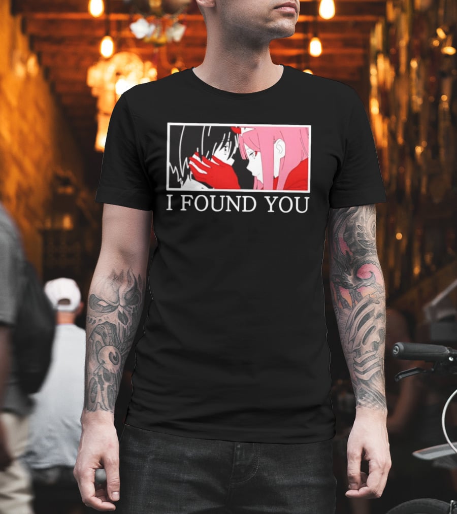 Hiro Zero Two Darling In The Franxx I Found You Anime Manga Pair Scene T-Shirt