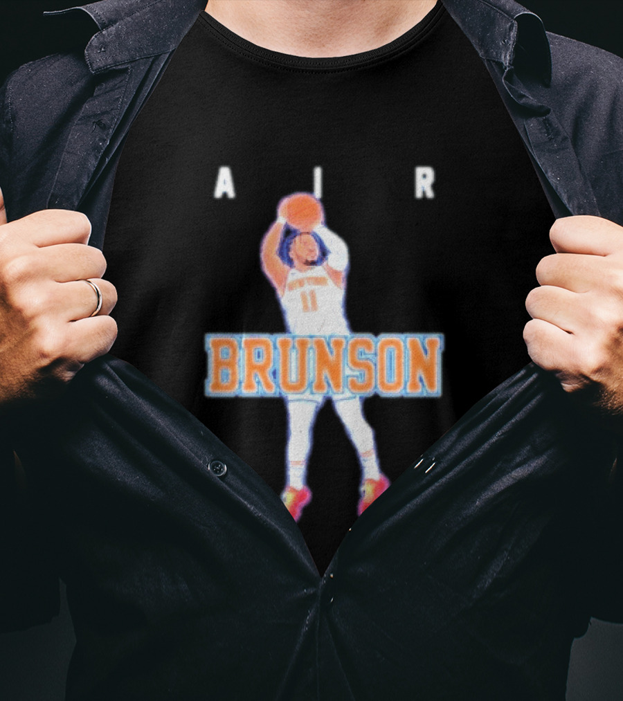 Jalen Brunson Air Brunson Knicks Basketball Jump Shot T-Shirt