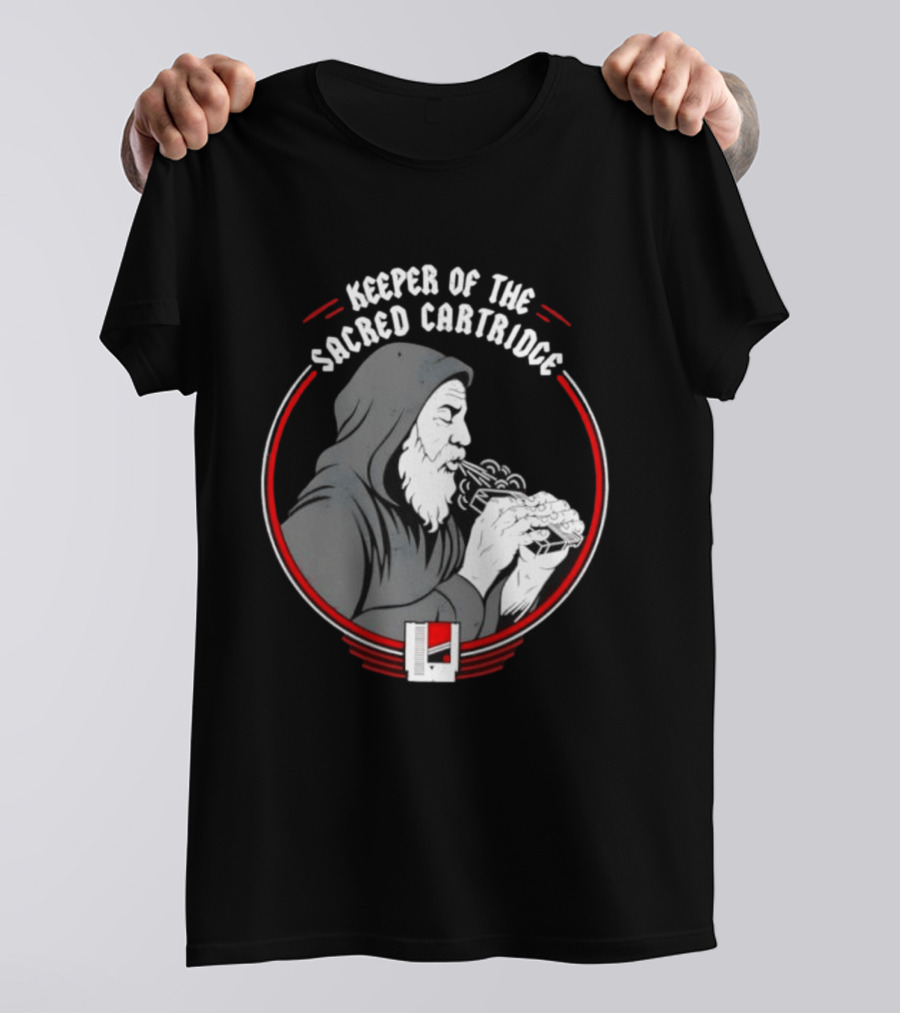 Keeper Of The Sacred Cartridge Gaming System Old Monk T-Shirt