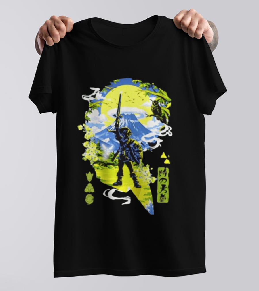 The Legend Of Zelda Link Hero Of Time Toki No Yusha Iconic Anime Style Adventure T-Shirt