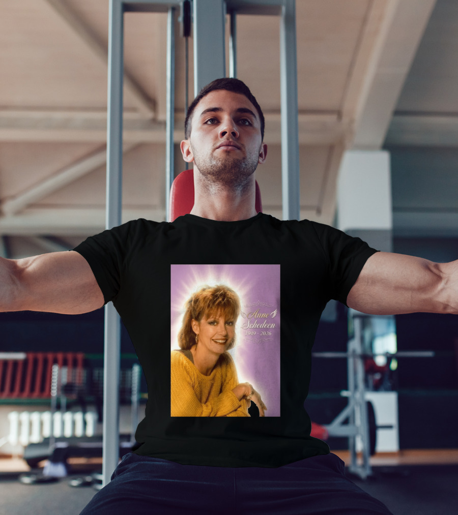Anne Schedeen 1949 2026 Memorial Image With Angel Wings T-Shirt