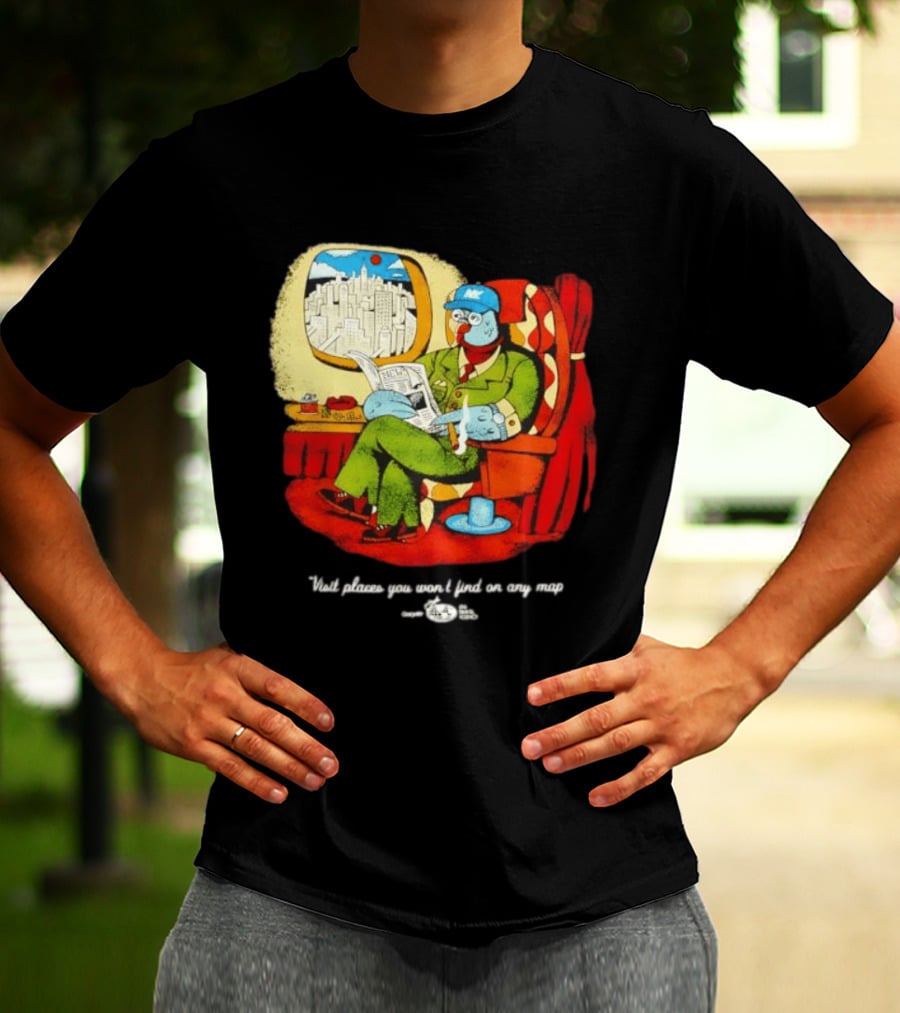 The Travel Agency Mile High Flyer Bird NY Visit Places You Won't Find On Any Map T-Shirt