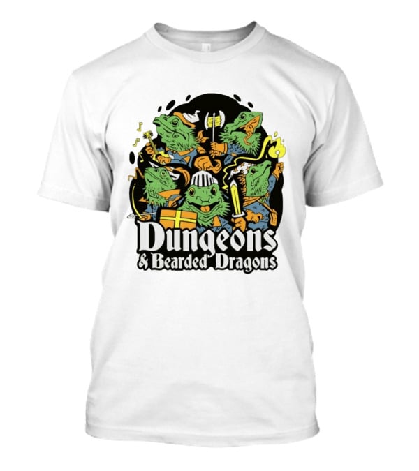 Dungeons And Bearded Dragons Adventurers Party Fantasy Game T-Shirt