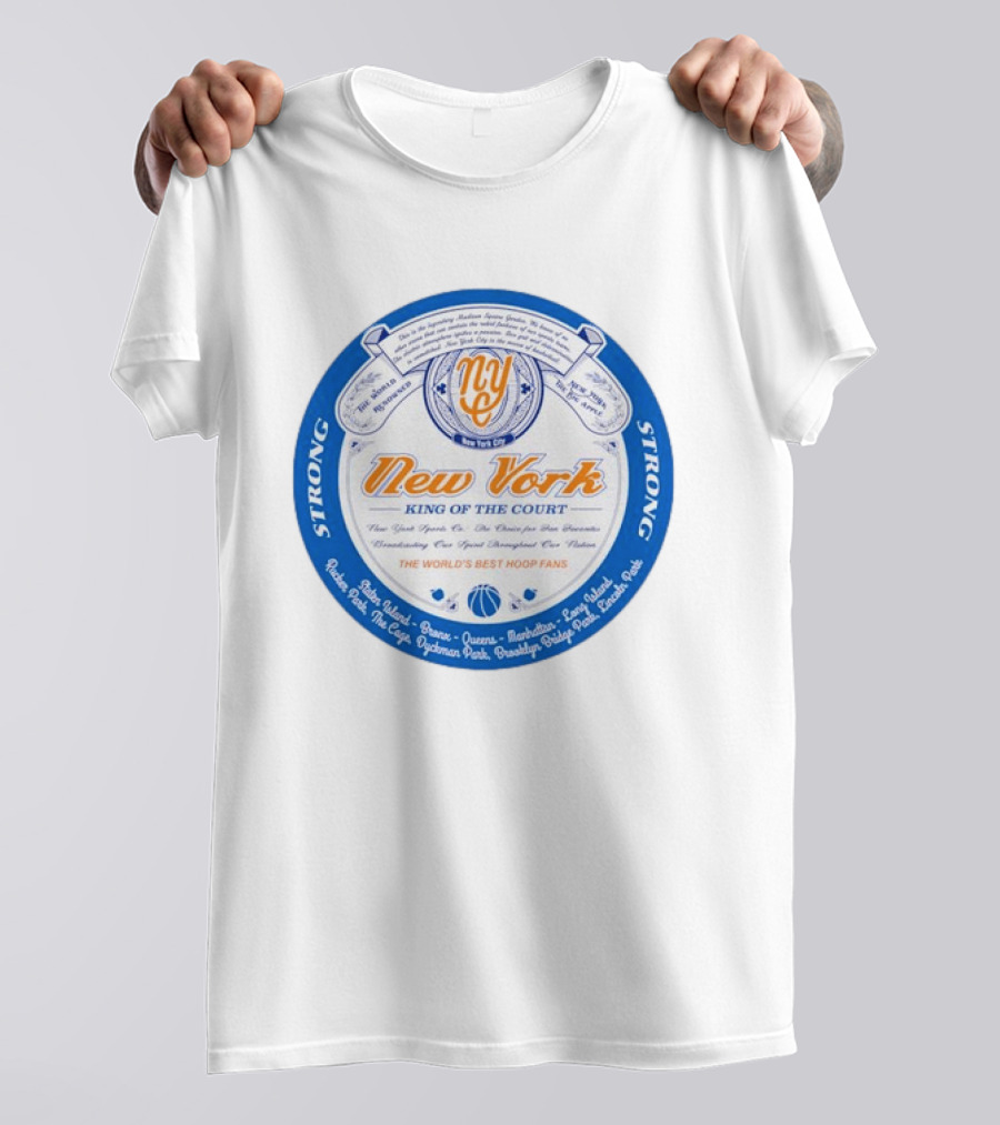 New York King Of The Court Basketball Club Madison Square Garden Sports T-Shirt