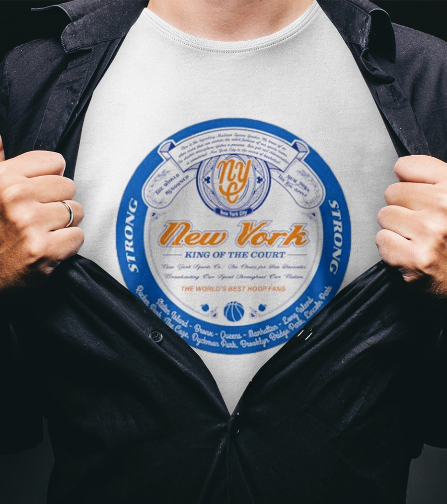 New York King Of The Court Basketball Club Madison Square Garden Sports T-Shirt