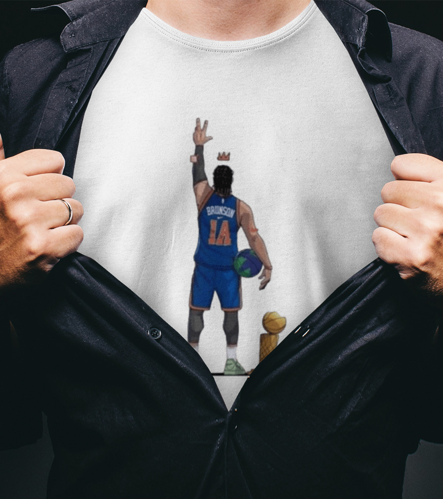 Jalen Brunson 1a Ayooo Becky Trophy 2026 NBA Basketball Knicks Sports T-Shirt