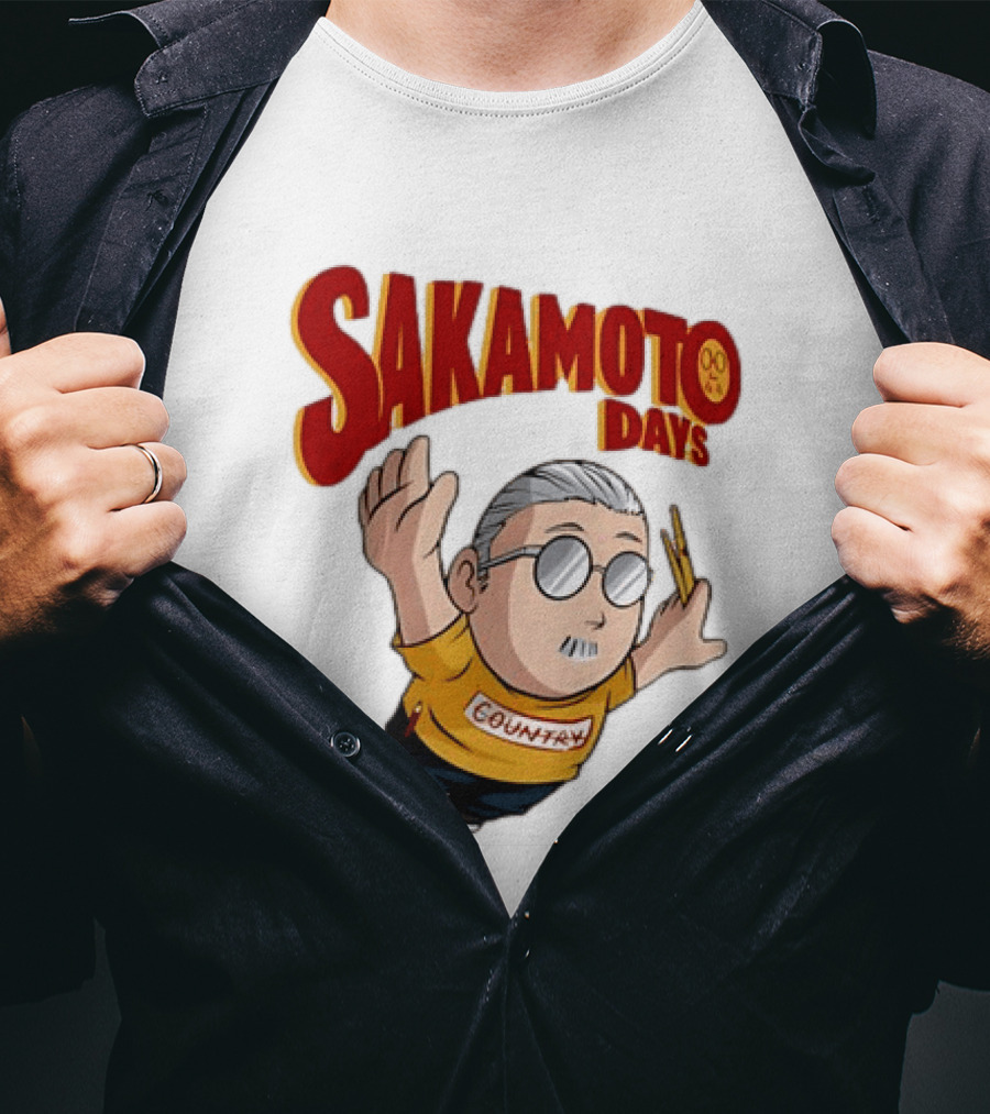 Sakamoto Days Country Super Mario Taro Sakamoto Floating T-Shirt