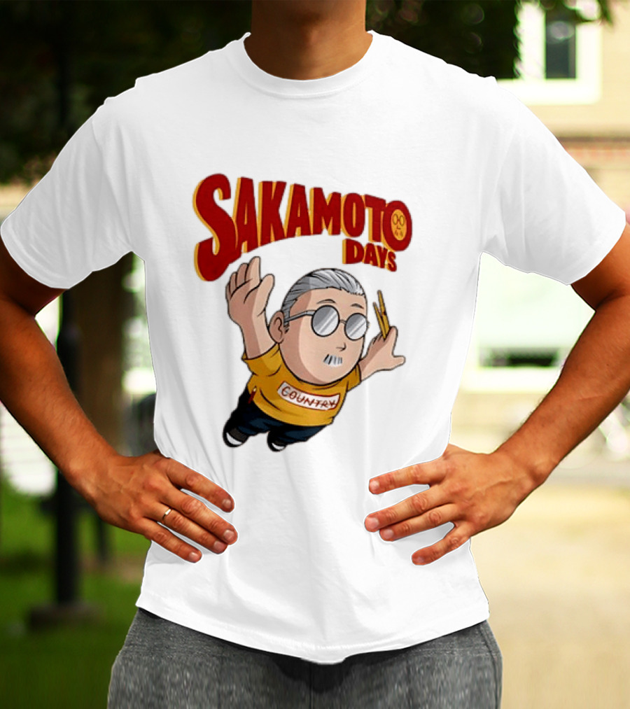 Sakamoto Days Country Super Mario Taro Sakamoto Floating T-Shirt