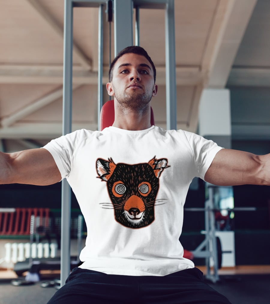 Tasmanian Devil Hypnotized Spiral Eyes Wildlife T-Shirt