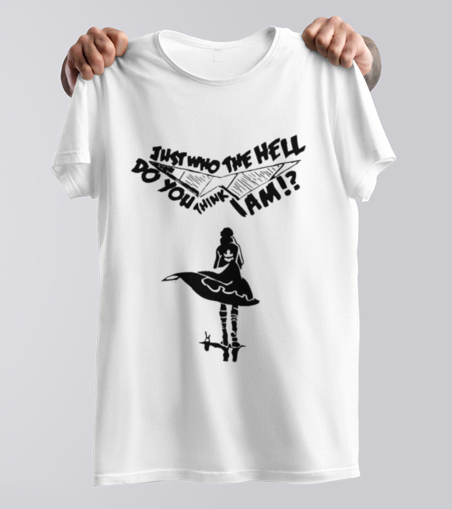 Kamina Dai Gurren Lagann Just Who The Hell Do You Think I Am Fan Favorite Catchphrase T-Shirt