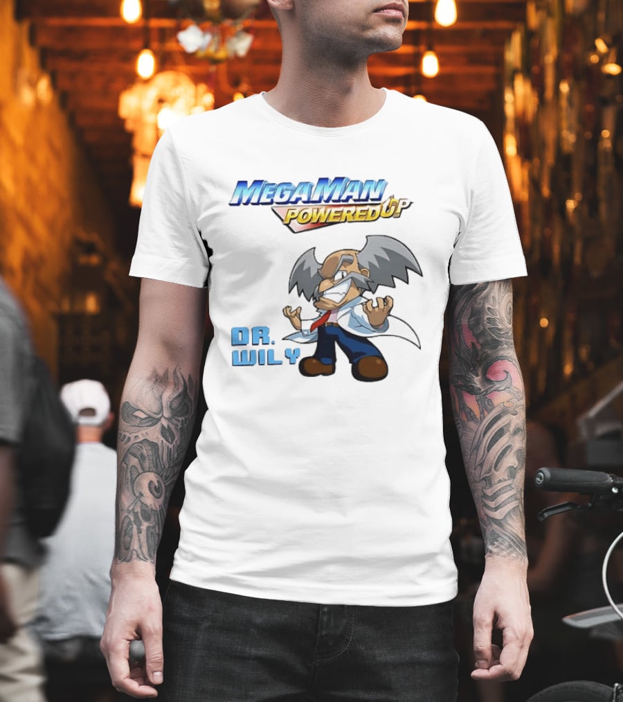 Mega Man Powered Up Dr Wily T-Shirt