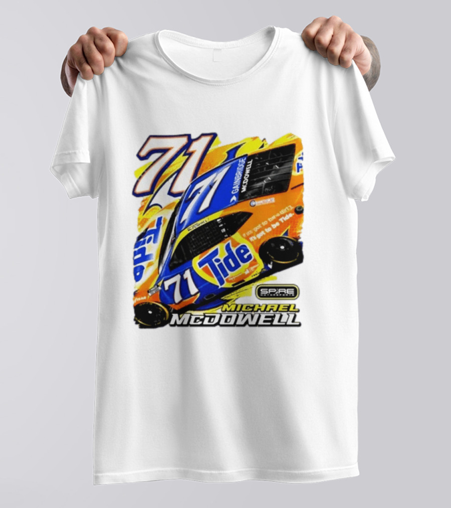Michael McDowell Tide 71 NASCAR Racing Spire Motorsports Camry T-Shirt