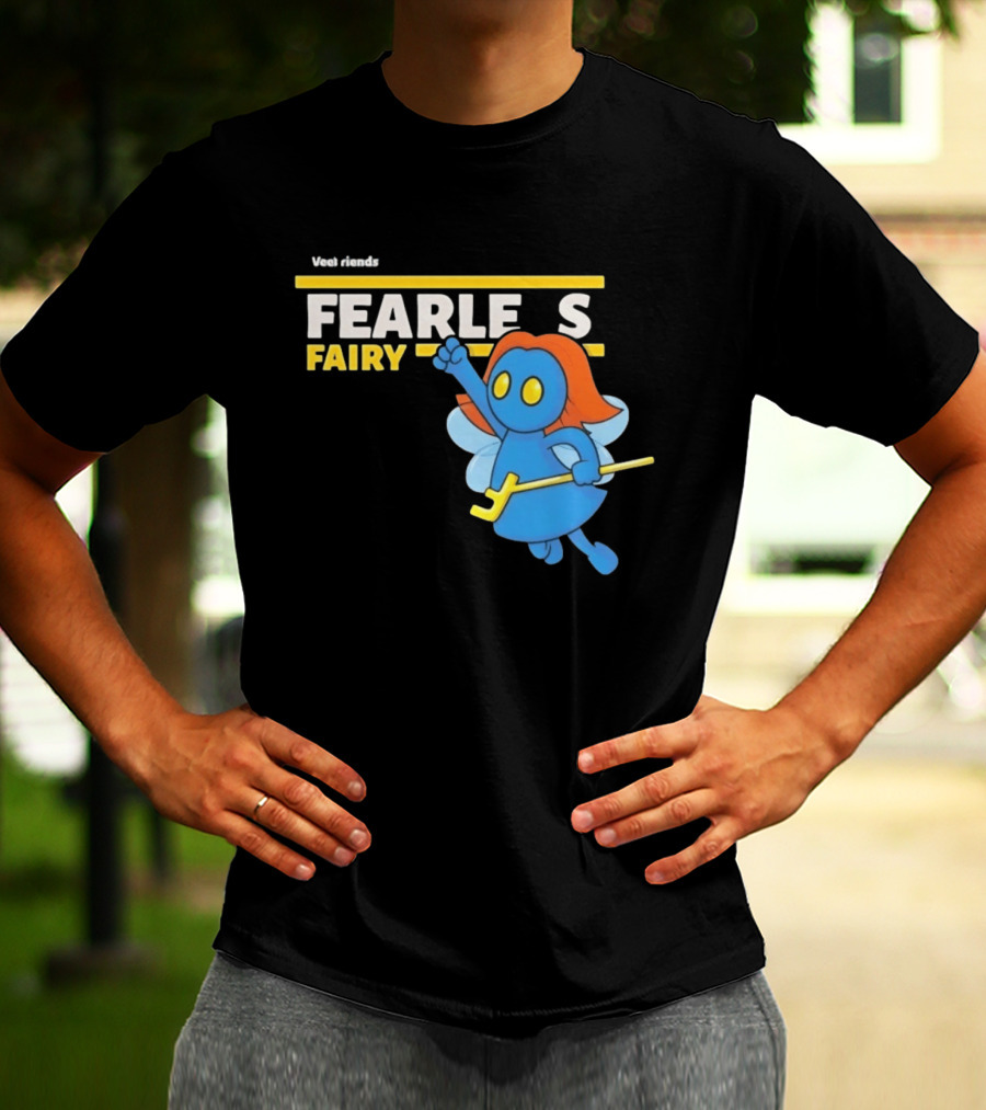 VeeFriends Fearless Fairy Bold Blue Character With Orange Hair T-Shirt