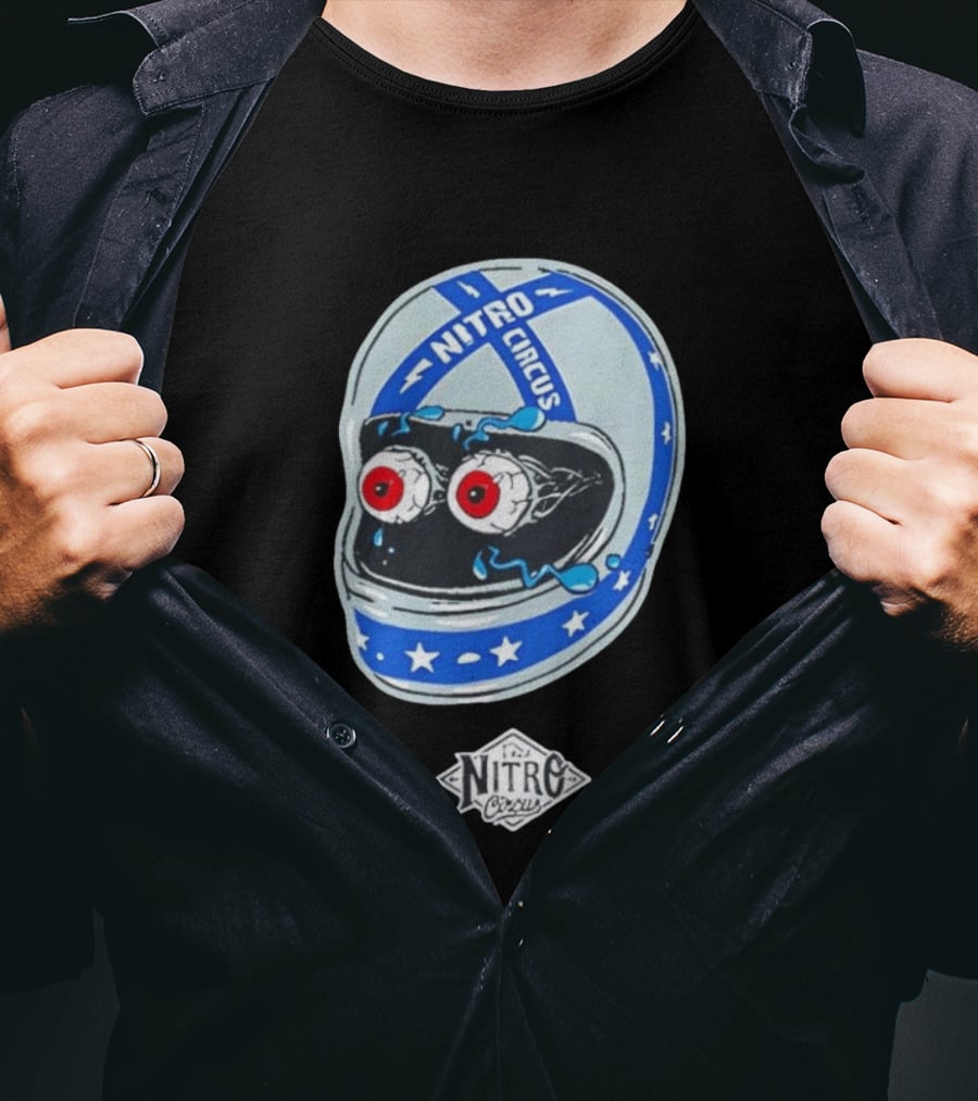 Nitro Circus Helmet Staring Eyeballs T-Shirt