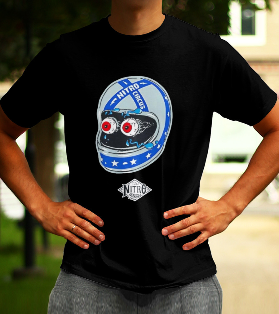 Nitro Circus Helmet Staring Eyeballs T-Shirt