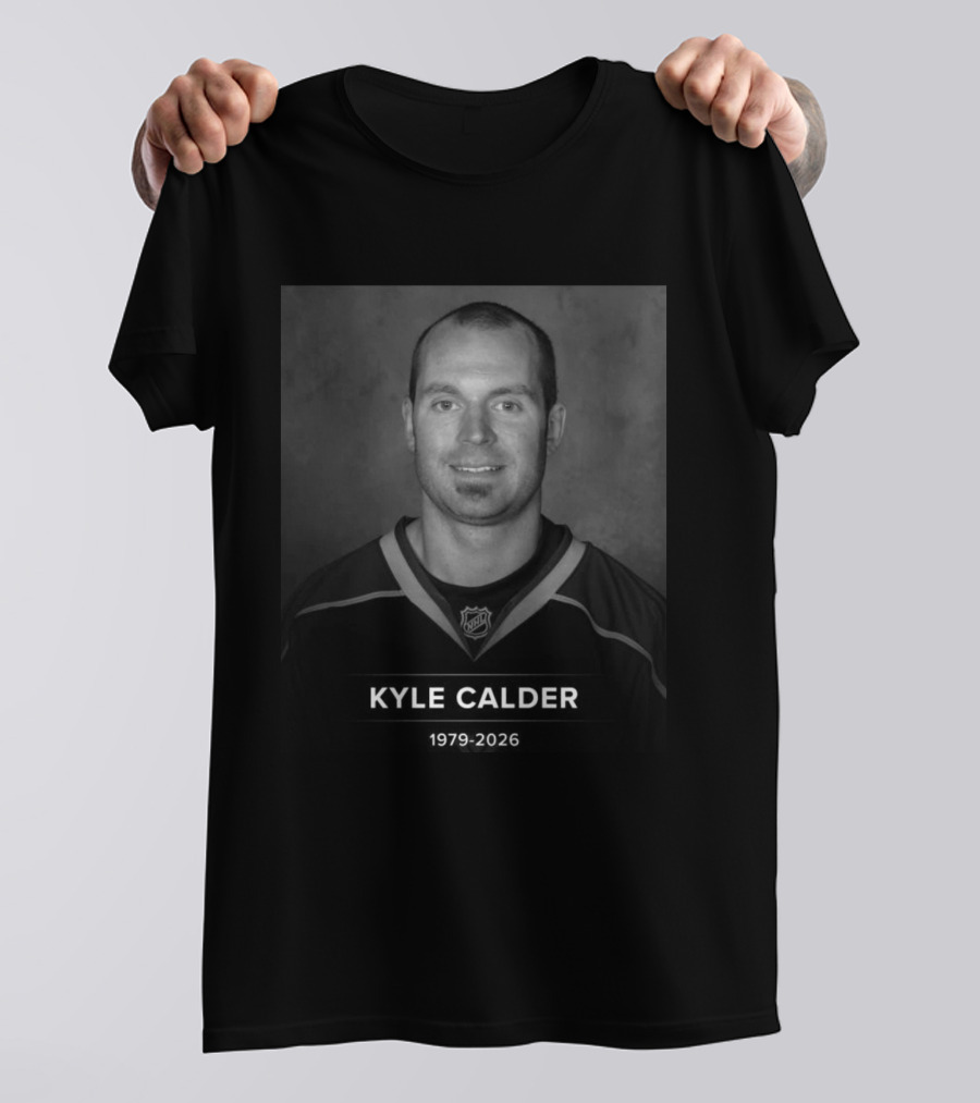 KYLE CALDER 1979 2026 NHL Player Blackhawks Kings T-Shirt