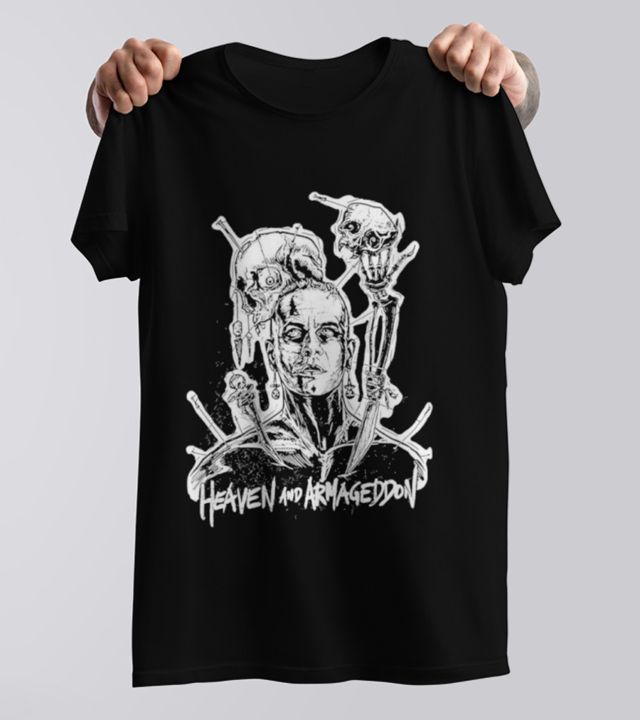 Heaven And Armageddon Skull Trio T-Shirt