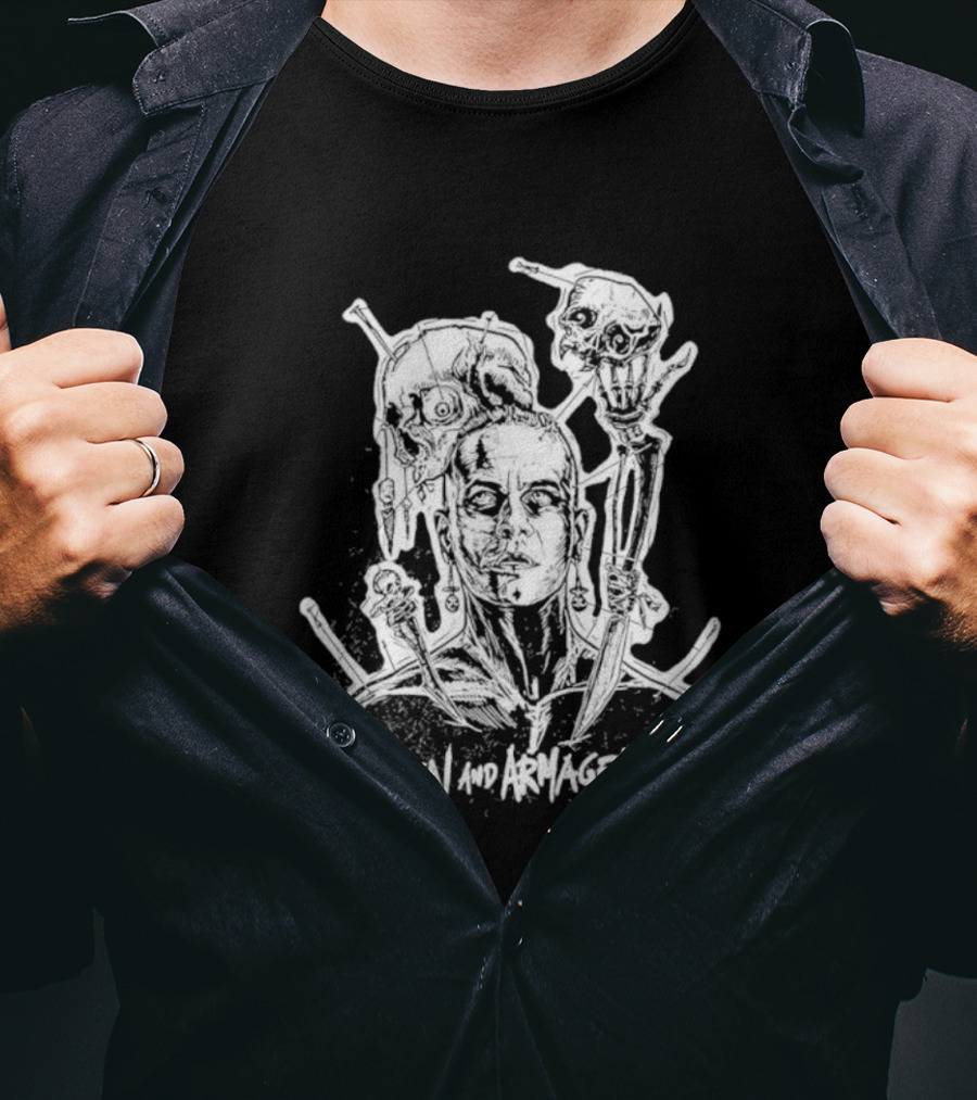 Heaven And Armageddon Skull Trio T-Shirt