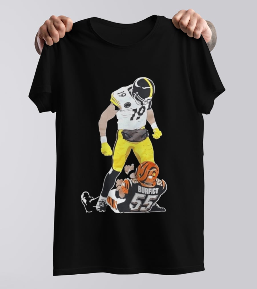Pittsburgh Steelers JuJu Smith Schuster Over Vontaze Burfict NFL Highlight T-Shirt