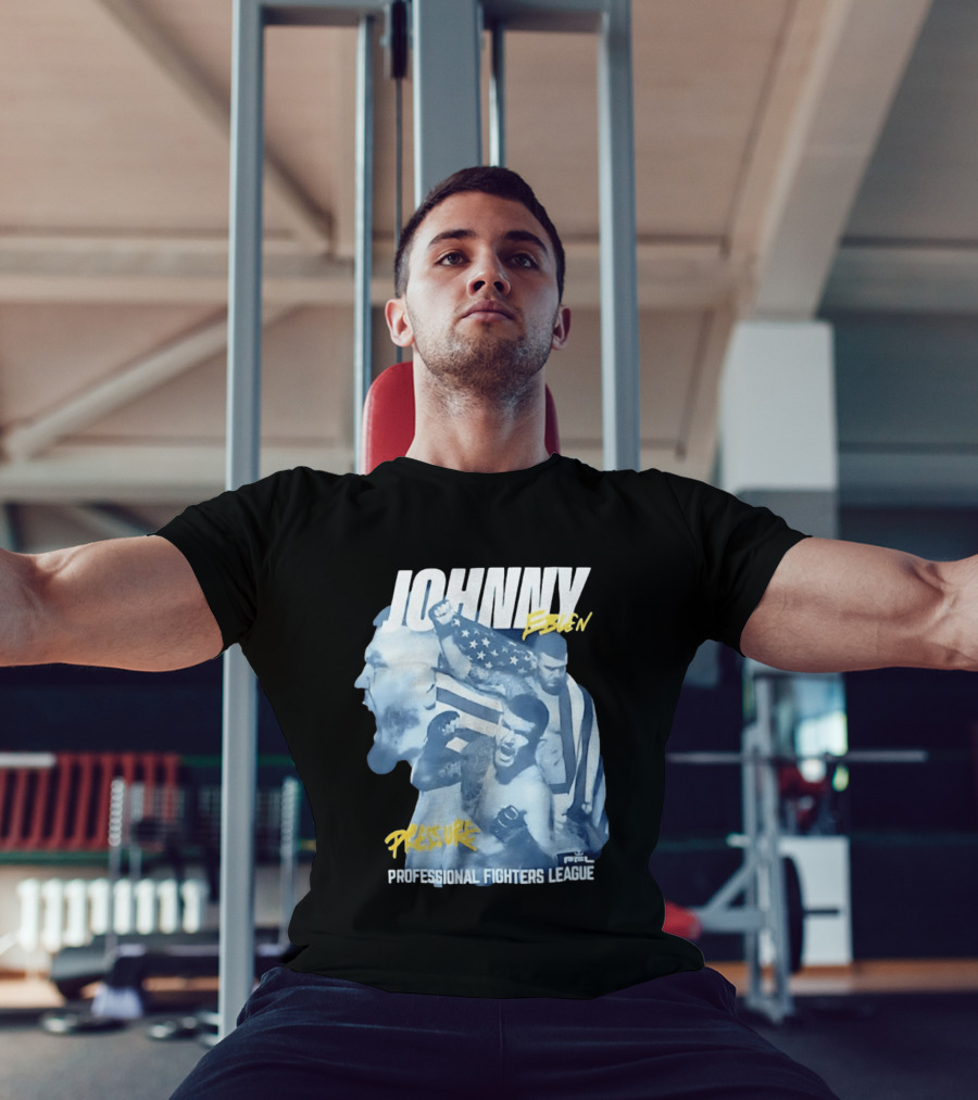 Johnny Eblen Pressure Professional Fighters League PFL American Flag T-Shirt