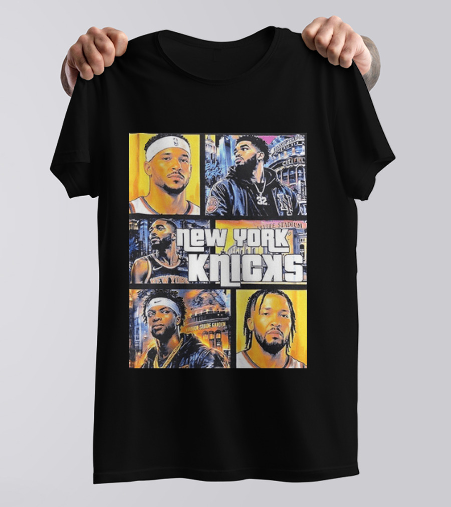 Josh Hart Karl Anthony Towns Mikal Bridges Julius Randle Jalen Brunson New York Knicks Yankee Stadium Madison Square Garden T-Shirt