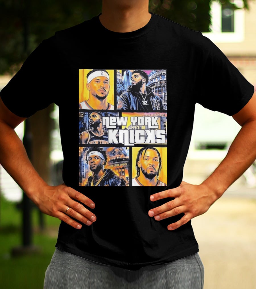 Josh Hart Karl Anthony Towns Mikal Bridges Julius Randle Jalen Brunson New York Knicks Yankee Stadium Madison Square Garden T-Shirt