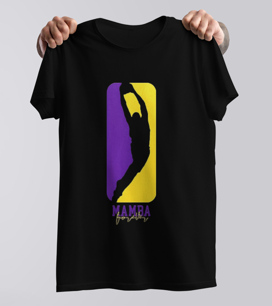 Kobe Bryant Los Angeles Lakers Mamba Forever Purple Gold T-Shirt