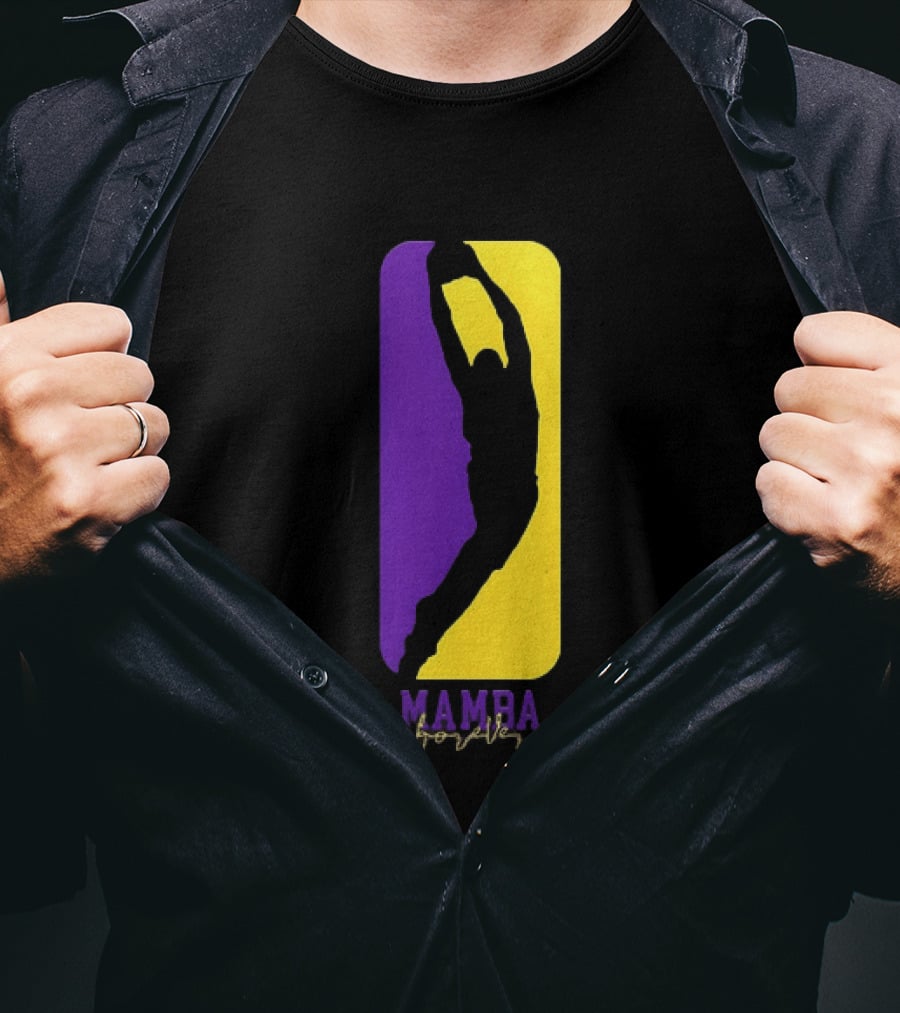 Kobe Bryant Los Angeles Lakers Mamba Forever Purple Gold T-Shirt