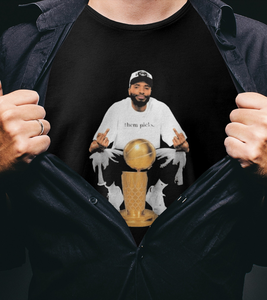 Mikal Bridges Larry O'Brien 2026 Them Picks T-Shirt