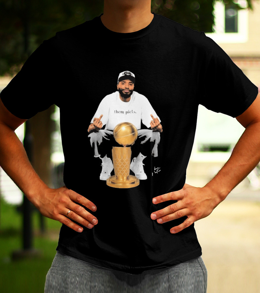 Mikal Bridges Larry O'Brien 2026 Them Picks T-Shirt