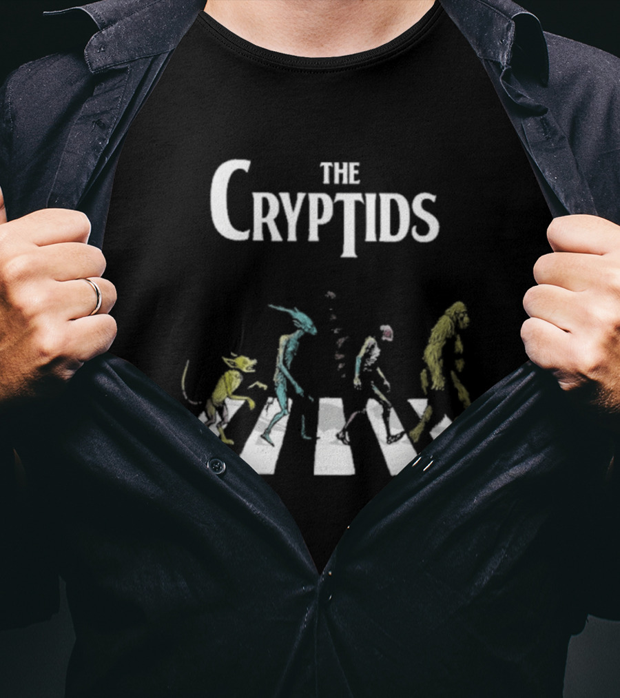 The Cryptids Abbey Road 2026 Paranormal Creature Band Crossing T-Shirt