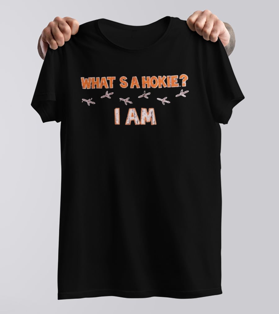 Virginia Tech Hokies What's A Hokie I Am Bird Tracks T-Shirt