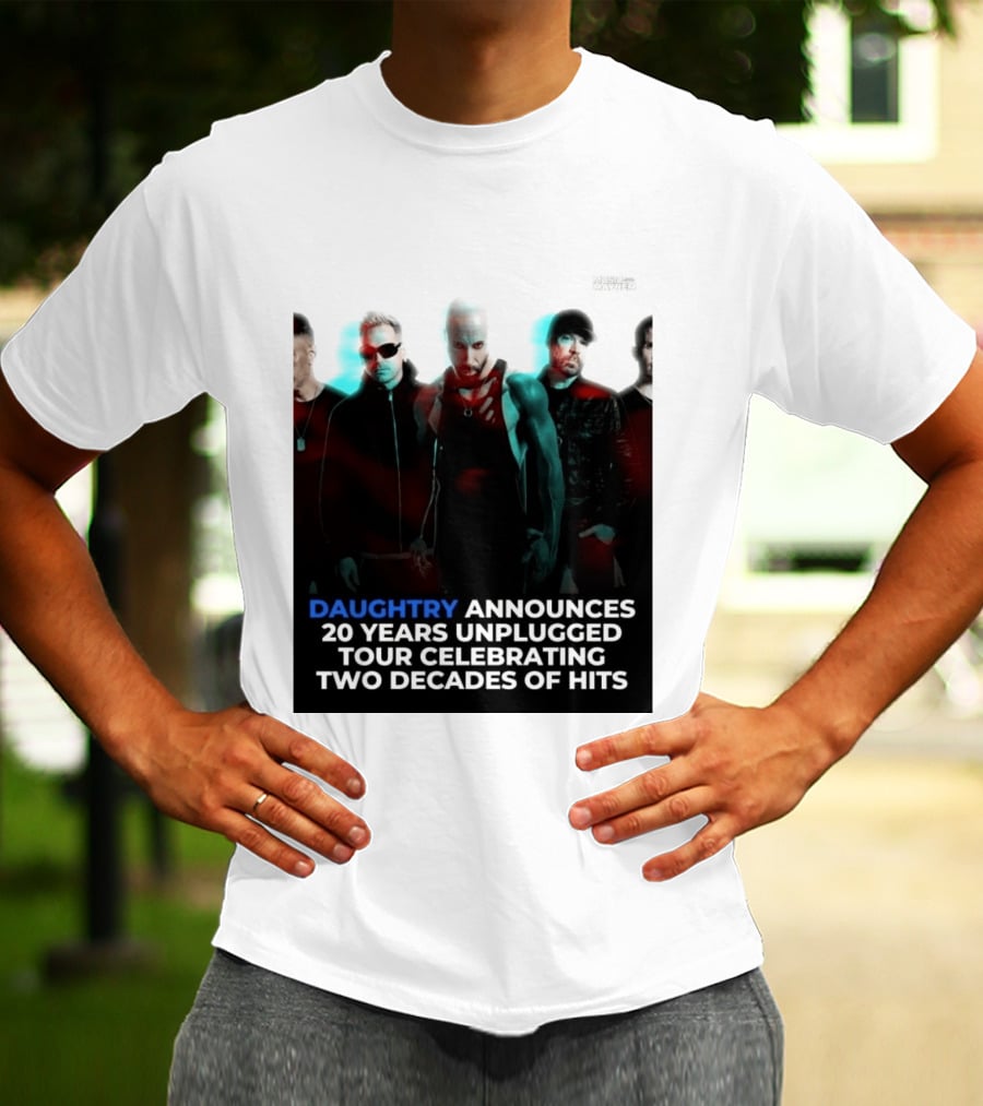 Daughtry Announces 20 Years Unplugged Tour Celebrating Two Decades Of Hits Music Mayhem T-Shirt
