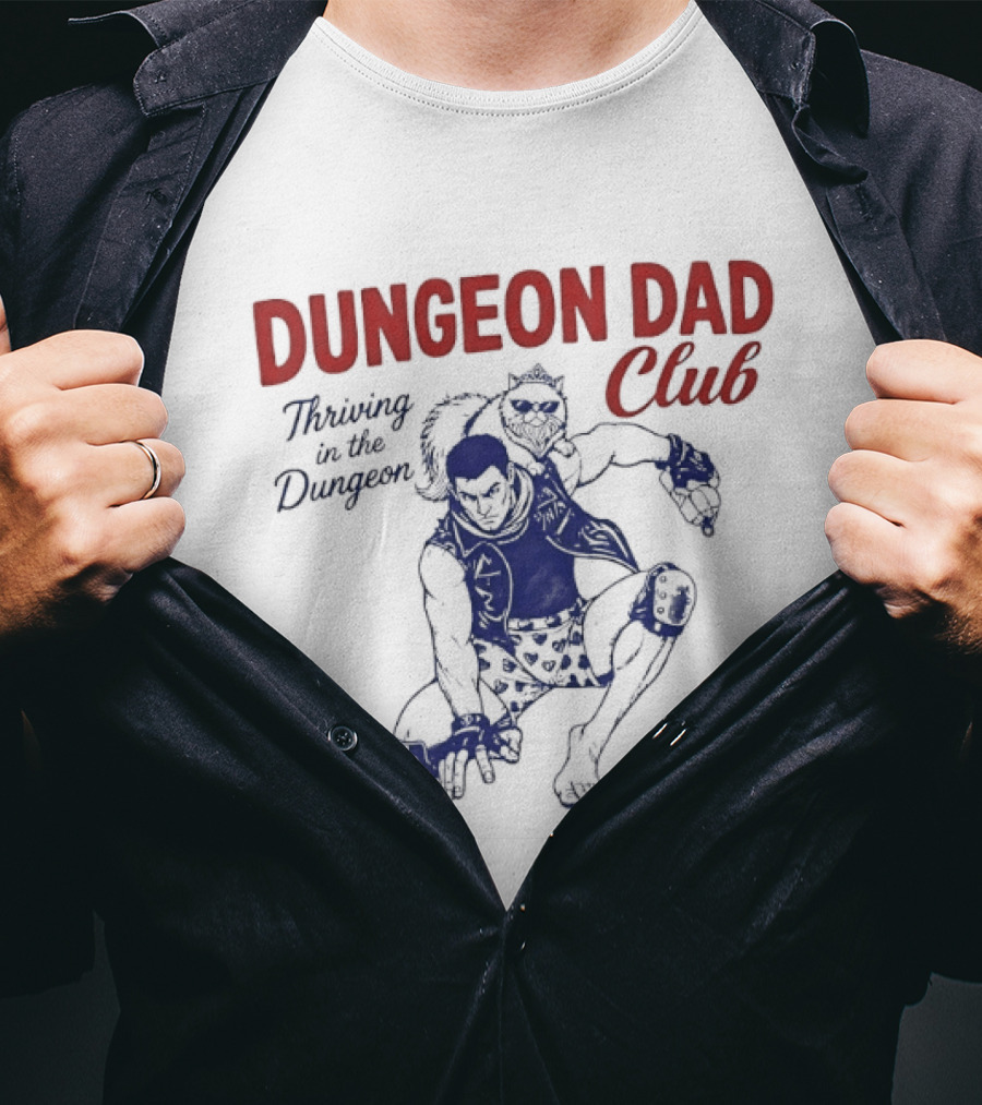 Dungeon Dad Club Thriving In The Dungeon Adventure T-Shirt