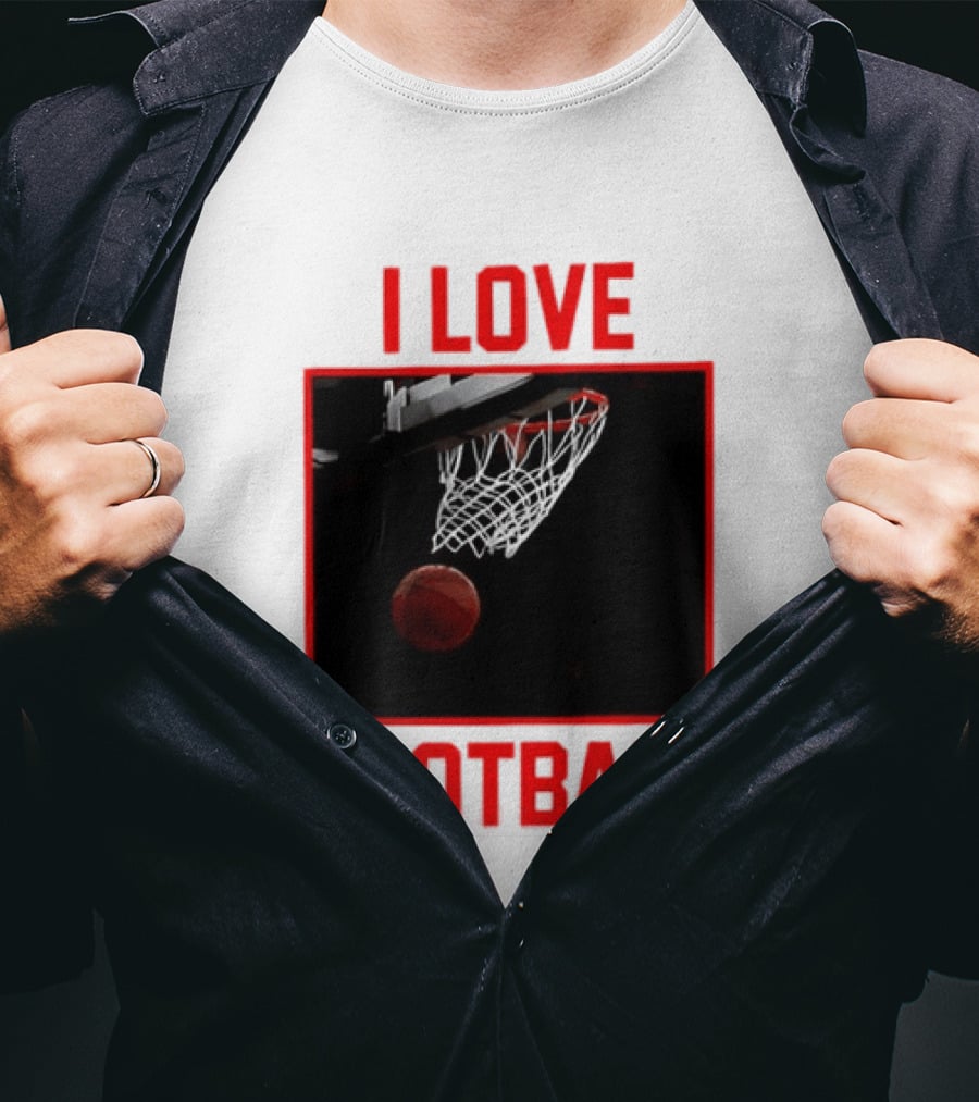 I Love Football Basketball Meme Sports T-Shirt