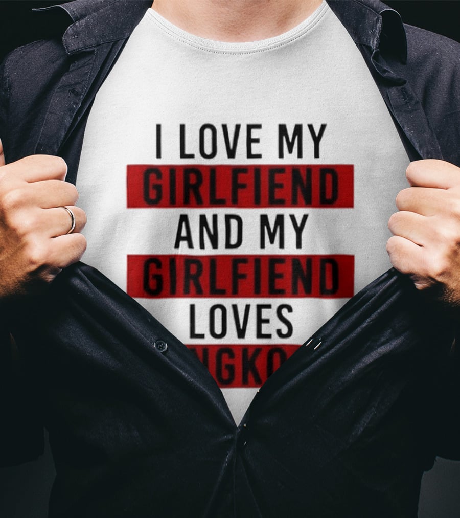I Love My Girlfriend And My Girlfriend Loves Jungkook BTS Fans T-Shirt