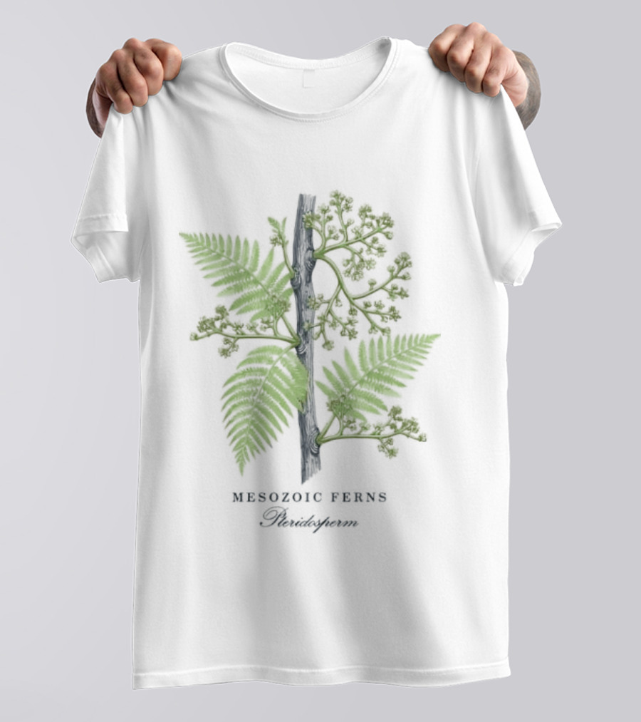 Mesozoic Ferns Pteridosperm Botanical Plant Science Nature T-Shirt