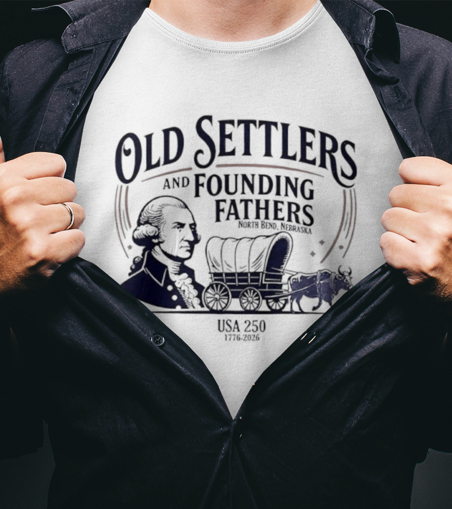 Old Settlers And Founding Fathers USA 1776 Tradition T-Shirt