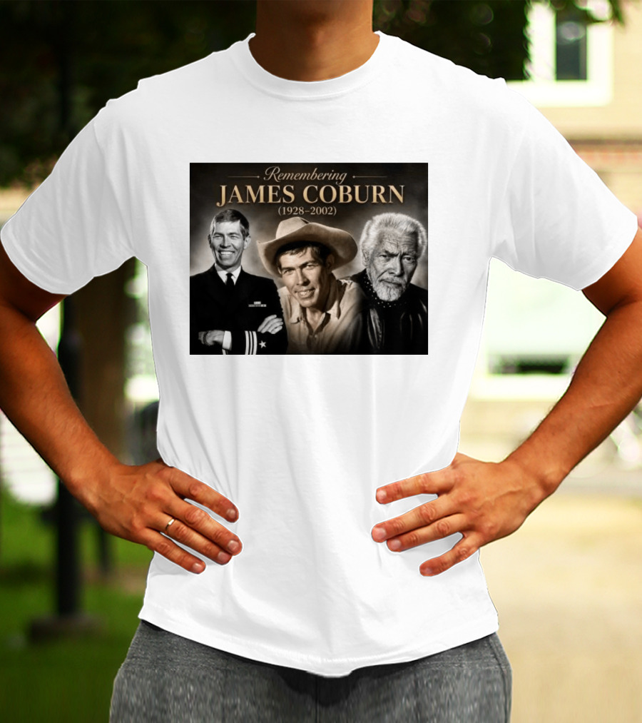 Remembering James Coburn 1928 2002 Classic Actor T-Shirt