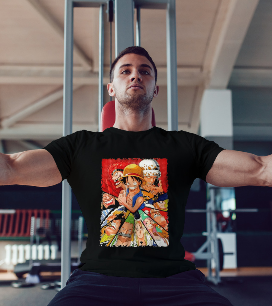 One Piece Luffy Kid Law Blackbeard Zoro Hawkins Drake Apoo Killer Bonney Ensemble T-Shirt
