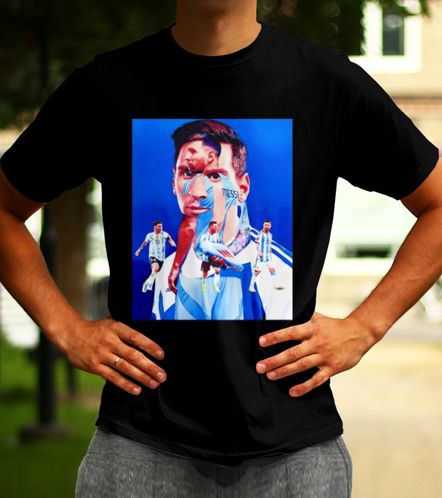 Messi Argentine Footballer Icon In Action T-Shirt