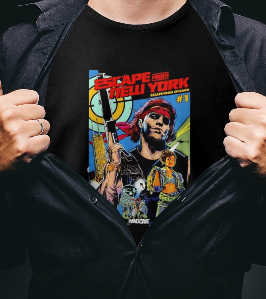 Escape From New York Escape From Chicago Comic Mad Cave Issue #1 T-Shirt