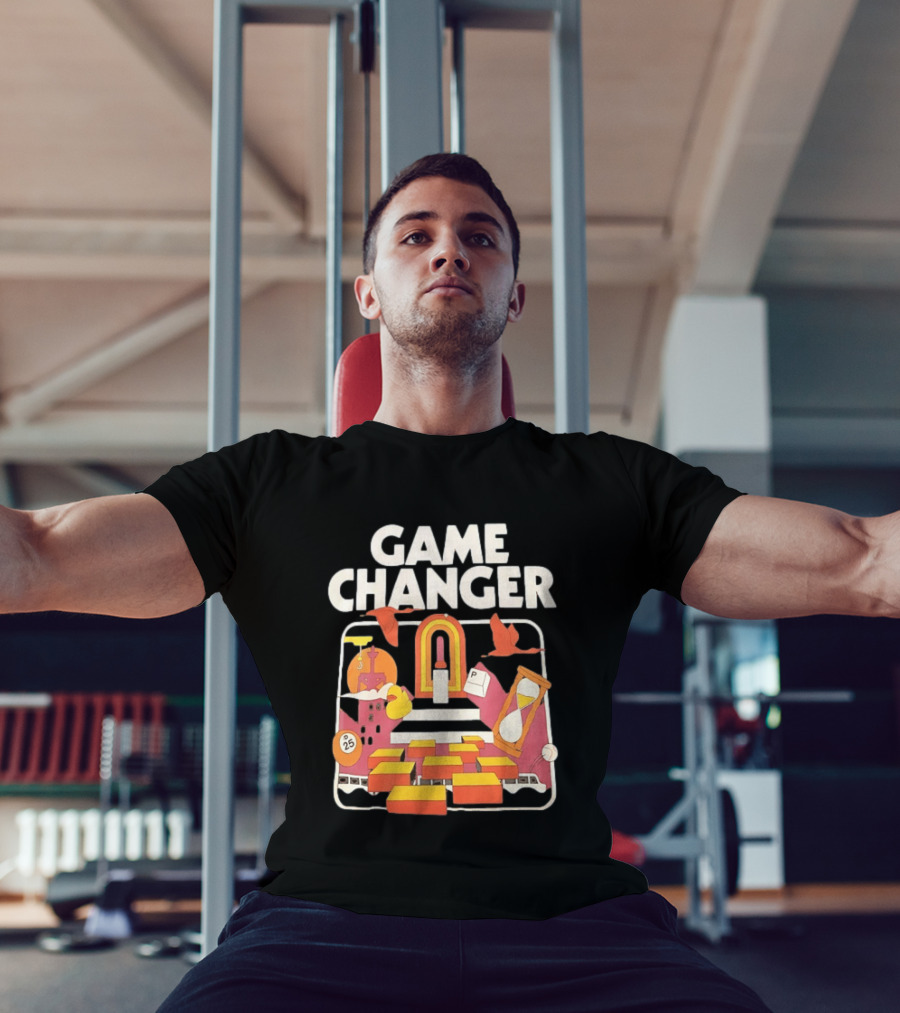 Game Changer Retro Arcade Countdown Hourglass Wings T-Shirt