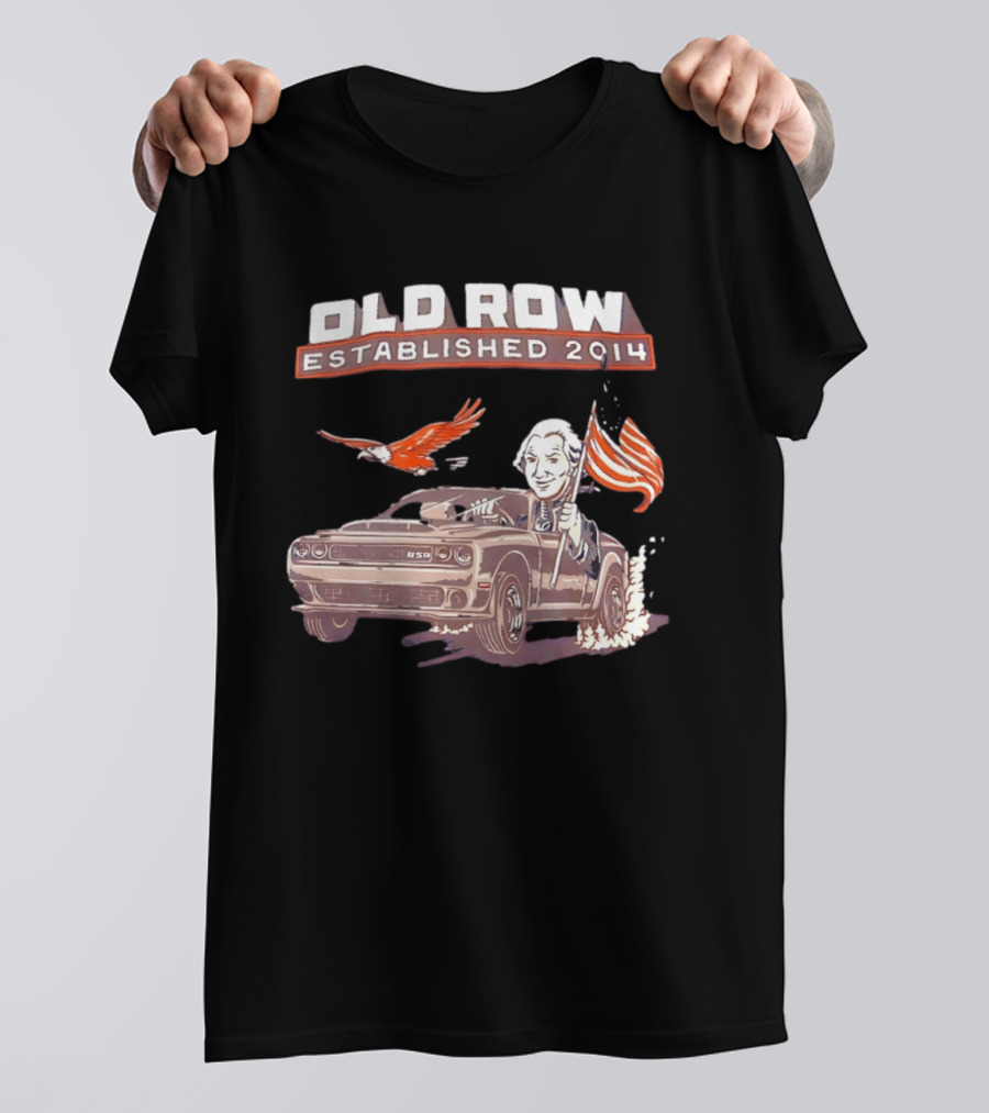 Old Row Established 2014 George Washington Challenger USA Flag Eagle T-Shirt
