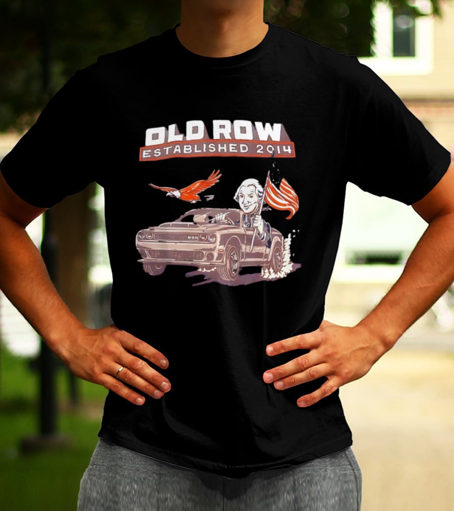 Old Row Established 2014 George Washington Challenger USA Flag Eagle T-Shirt