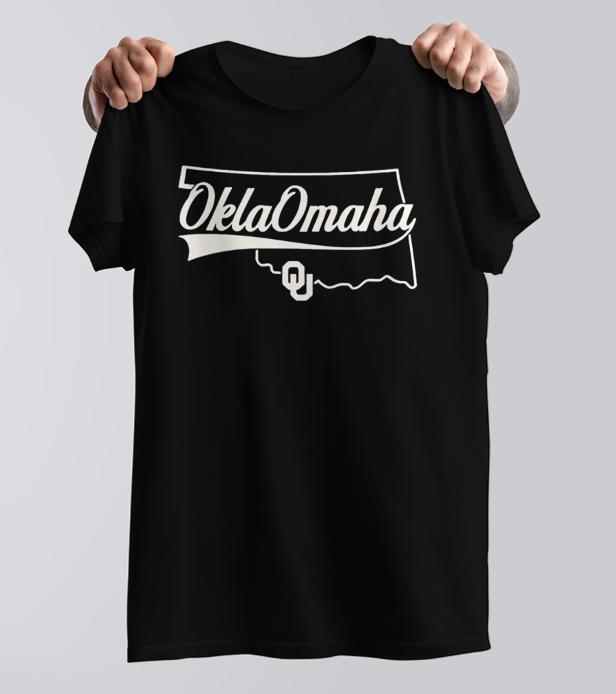 OklaOmaha OU Sooners Oklahoma Map T-Shirt