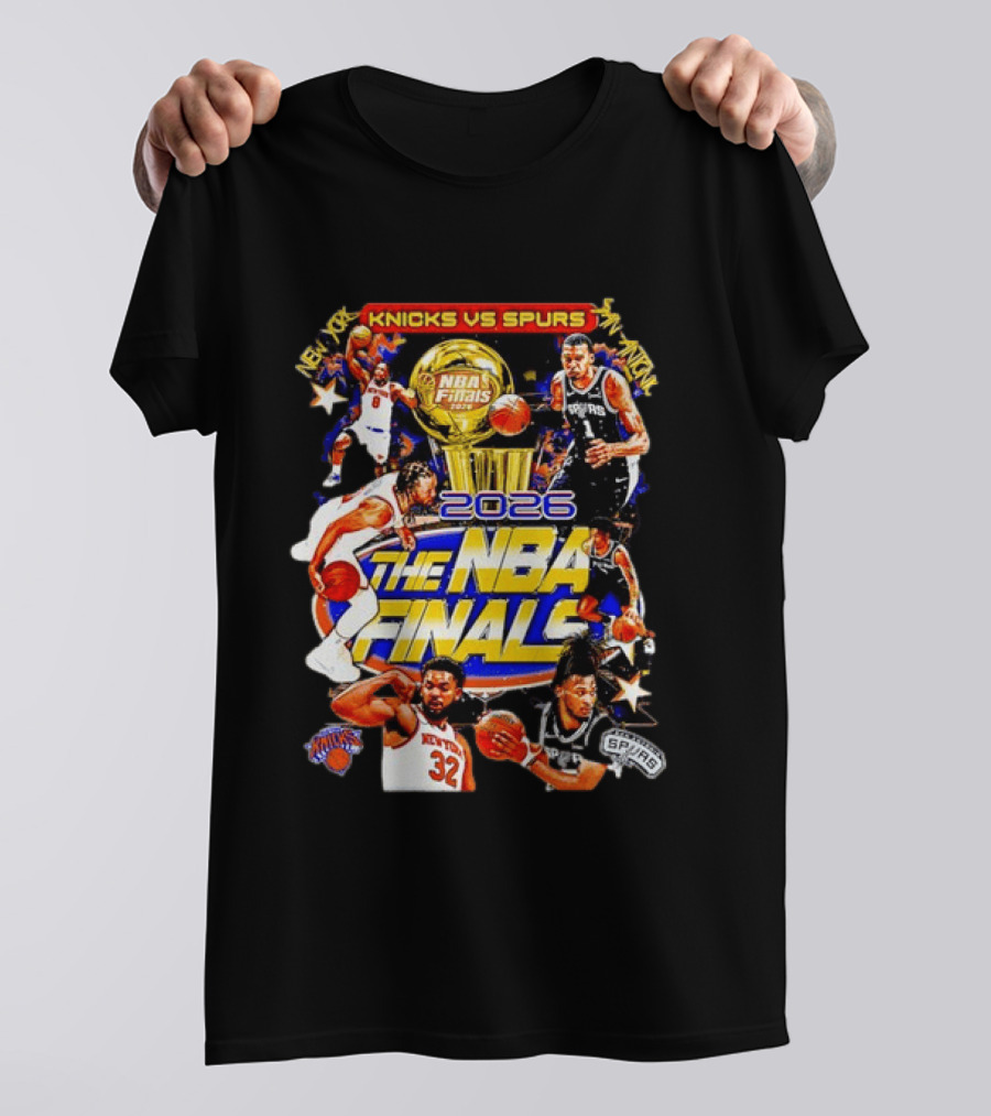 2026 NBA Finals Knicks Vs Spurs Jalen Brunson Victor Wembanyama New York San Antonio T-Shirt