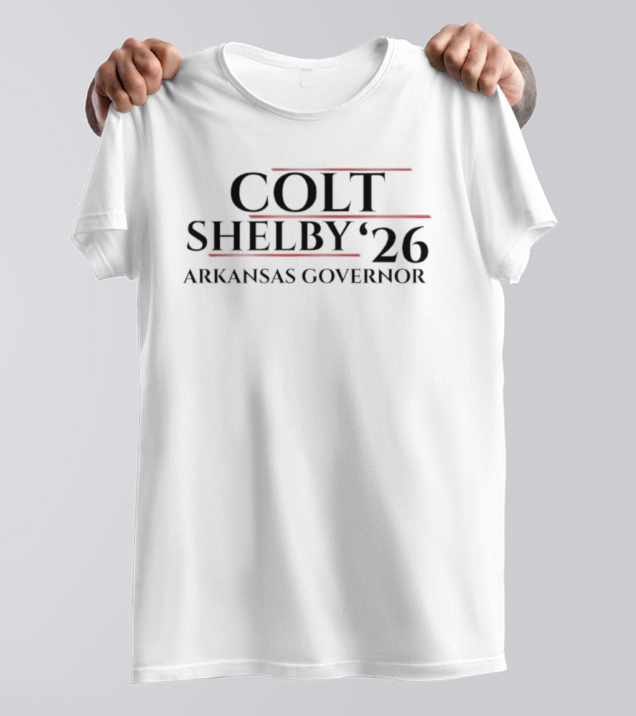 Colt Shelby '26 Arkansas Governor T-Shirt