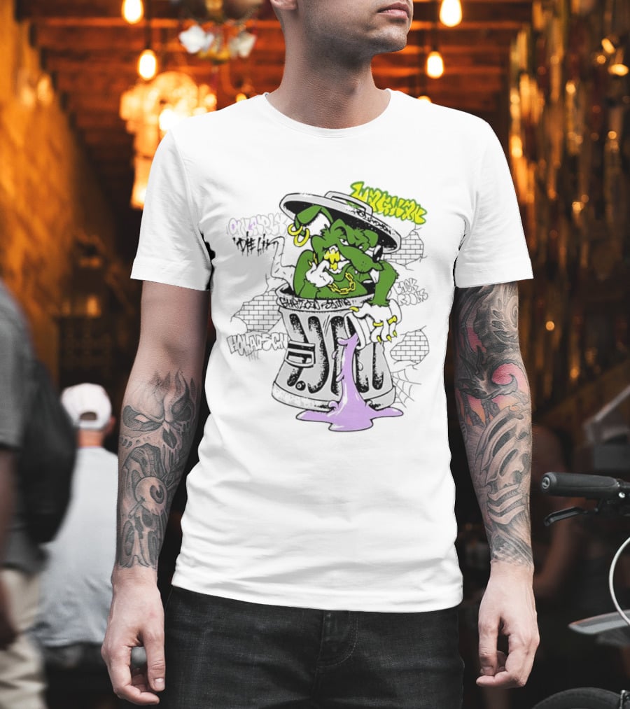 Escape Plan Ghetto Slime Rat Trash Can Die Lit Back Rooms Holadsch T-Shirt