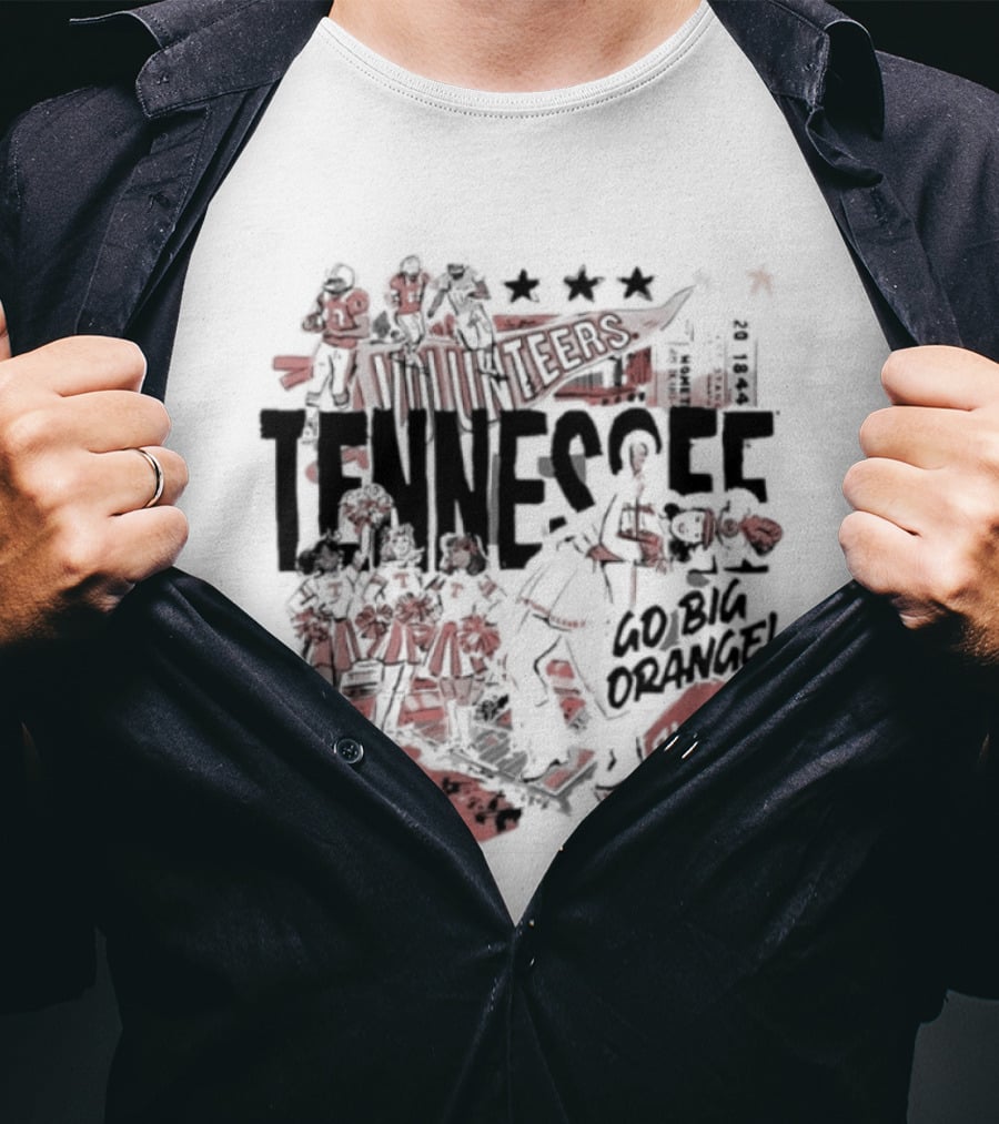 University Volunteer Tennessee Go Big Orange T-Shirt